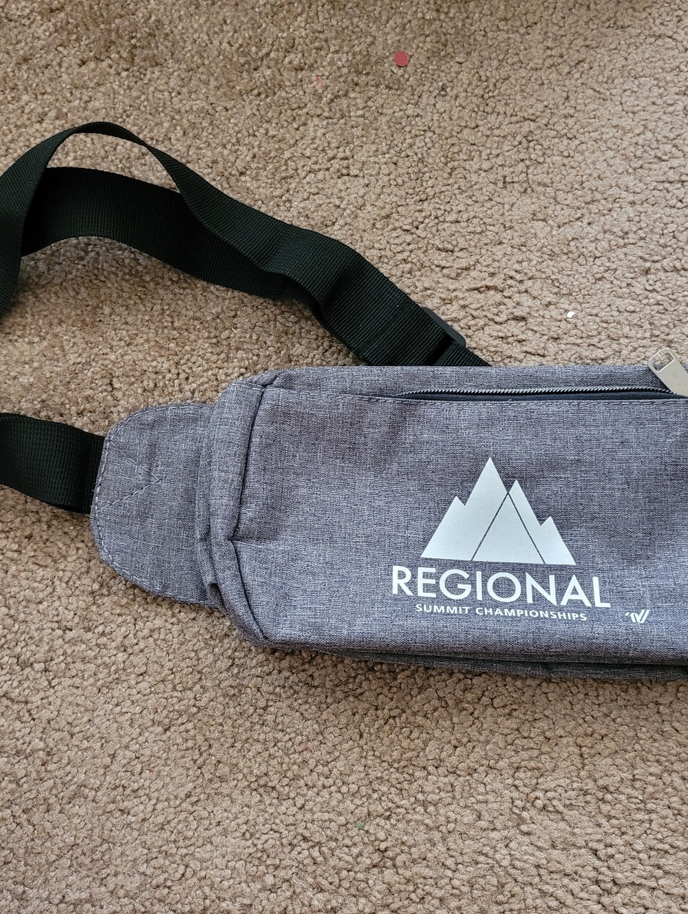 Summit Championships Gray Crossbody Belt Bag